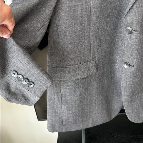 PENGUIN Men’s Gray Wool Blend Sport Coat Blazer 46R Office Work - Picture 11 of 16